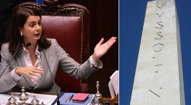 Boldrini: «Sull'obelisco polemica falsa e ridicola, non voglio abbattere nulla»