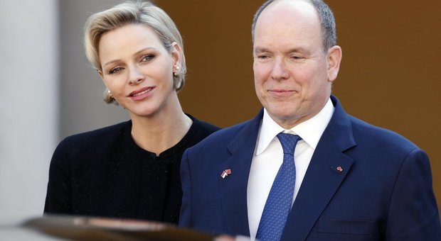 Charlene con il principe Alberto di Monaco