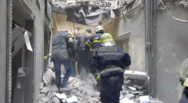 Il bombardamento a Kiev