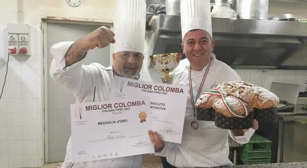 Fabio e Salvatore Albanesi, vincitori della Migliore Colomba d'Italia 2021