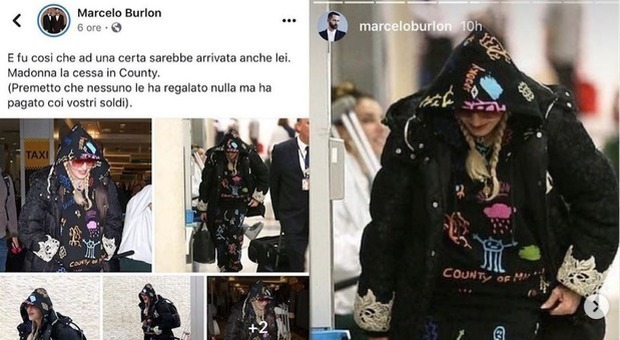 Marcelo Burlon insulta Madonna sui social, poi si pente e cancella il post: «Ho sbagliato, sono stato stupido»