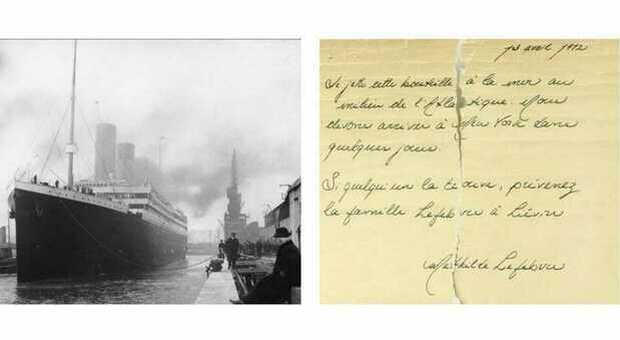 Titanic, la lettera in bottiglia di Mathilde, morta a 13 anni nel naufragio, commuove la Francia