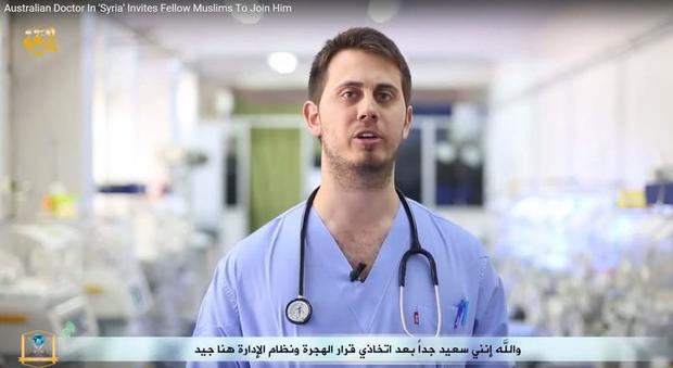 Un fermo immagine del video di propaganda dell'Isis