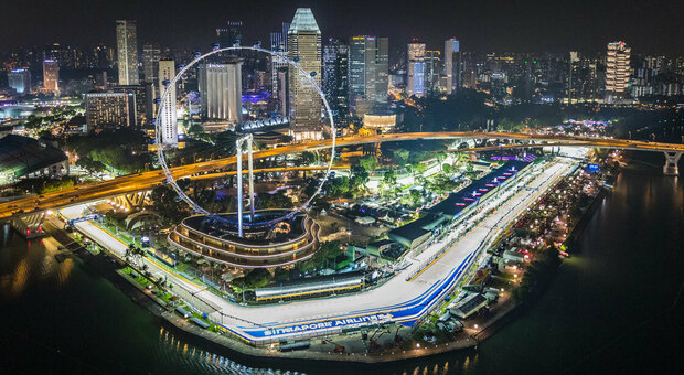 Il circuito di Marina Bay a singapore che ospita il GP di F1