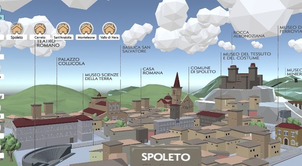 Videogioco per promuovere musei, luoghi e miti di Spoleto e Valnerina