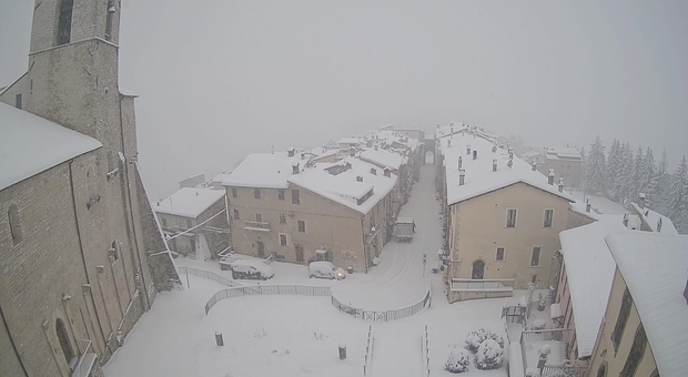 La neve a Monteleone di Spoleto