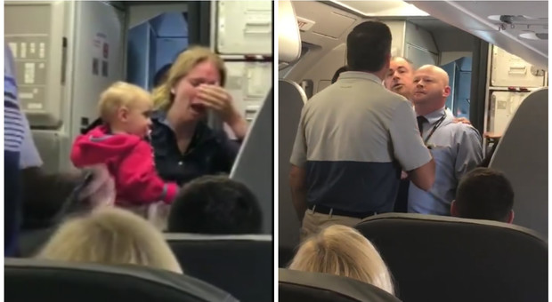 Rissa sfiorata su un volo dell'American Airlines, steward colpisce con un passeggino una donna e un bimbo