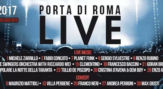 Roma, da Goran Bregovic ai Planet Funk, dal 1° luglio torna il Porta di Roma Live