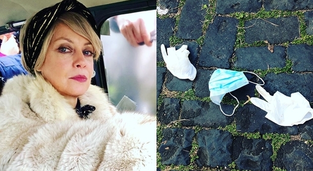 Margherita Buy sui social: «Basta buttare guanti e mascherine a terra!»