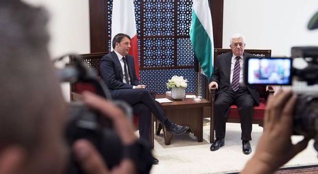 Betlemme, Renzi ad Abu Mazen: «Lavoriamo insieme contro il terrorismo»