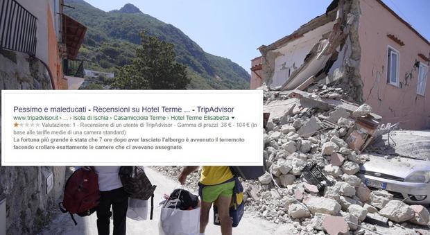 "A Ischia camere brutte, per fortuna il terremoto le ha distrutte": la recensione choc su Tripadvisor