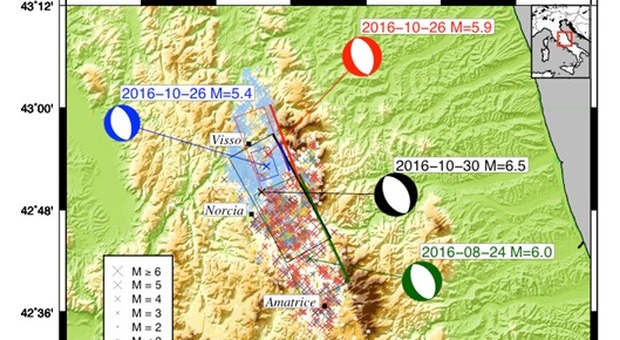 Terremoto a Norcia, l'Ingv: «Il sisma avvenuto 110 anni prima del previsto»