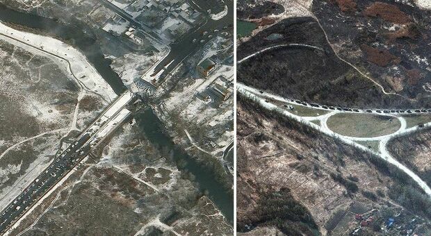 Ucraina, vicino l'attacco finale a Kiev? nuovi indizi da foto satellitari, "risozionata" la colonna di tank russi