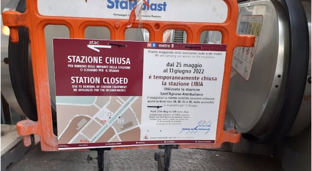 Roma, disagi metro B: stazione Libia resta chiusa. Manutenzione in ritardo