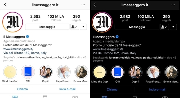 Instagram in versione dark mode stile Twitter: ecco come attivare lo sfondo