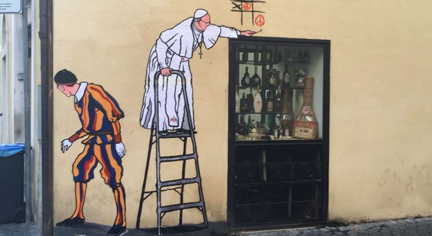 Murales del Papa cancellato, monsignor Ciani: che tristezza, era un messaggio di pace