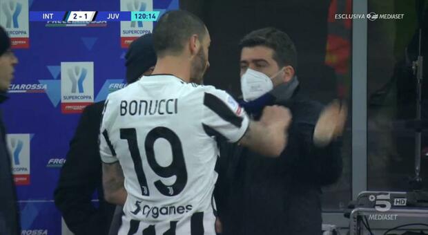 Bonucci, 10 mila euro di multa dopo la lite alla Supercoppa. Multata anche l'Inter