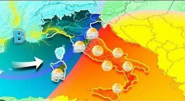 Meteo, Italia divisa in due: neve al nord, fino a 22 gradi al sud. Le previsioni
