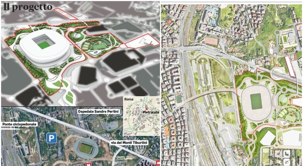 Stadio Roma a Pietralata, sì della giunta al progetto: «Cantiere al via nel 2024»