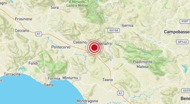 Terremoto Cassino tra 3.3 e 3.8. Avvertito anche a Caserta e Isernia