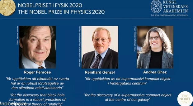 Nobel per la fisica 2020 a Penrose, Genzel e Ghez: i teorici dei buchi neri