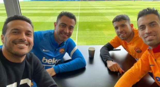 Lazio, Pedro ritrova gli amici Xavi, Busquets e Jordi Alba