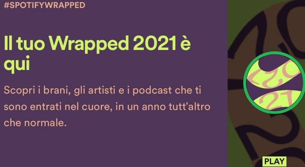 Spotify, arriva Wrapped: disponibile da oggi l'esperienza in-app attraverso cui sarà possibile condividere il proprio 2021 musicale