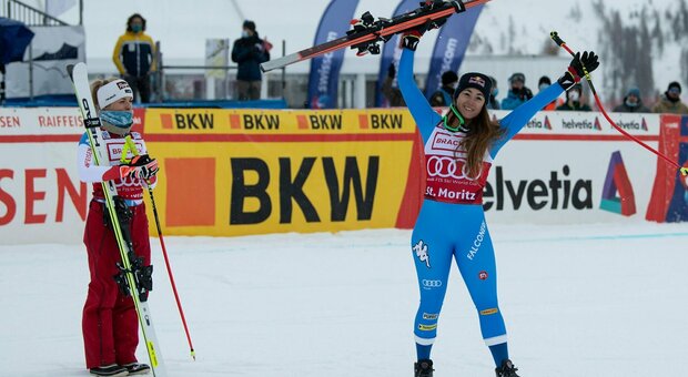 Sci, Sofia Goggia seconda nel SuperG di St. Moritz: vince Lara Gut-Behrami, terza Mikaela Shiffrin