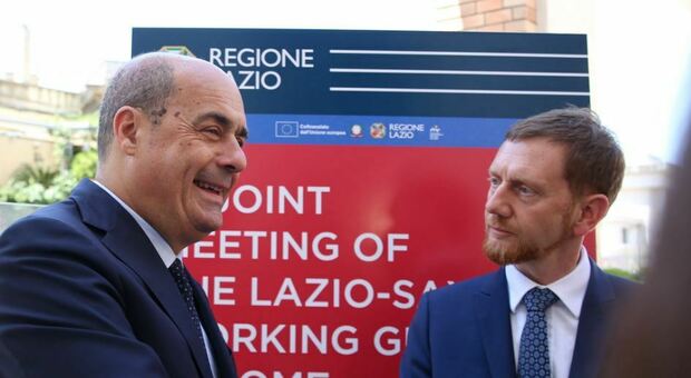 Lazio e Sassonia, le due regioni attivano una collaborazione: il presidente Zingaretti incontra il suo omologo tedesco