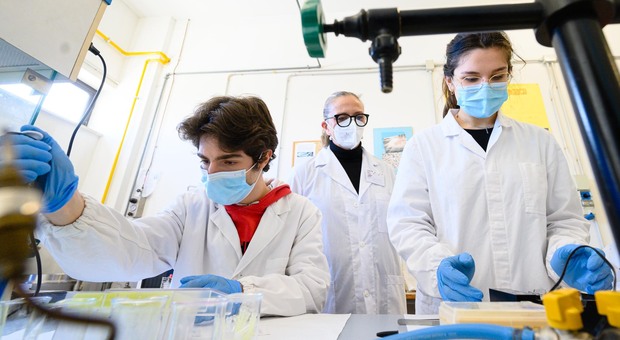Studenti in un laboratorio