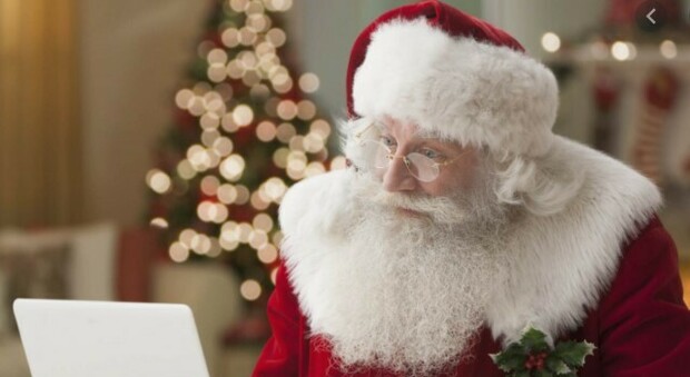Babbo Natale in smart working: quest anno arriva su Zoom