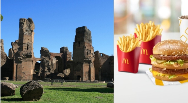 No al McDonald's alle Terme di Caracalla, il Consiglio di Stato boccia il ricorso della multinazionale