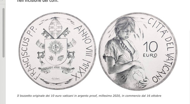 Torna la Pachamama in Vaticano, stavolta su una moneta celebrativa del Papa