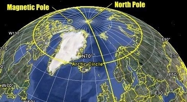 Polo Nord magnetico in fuga verso la Siberia, scienziati preoccupati: «Manderà in tilt le app»