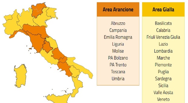 Zona arancione scuro: regole diverse da Imola a Sanremo: spostamenti, scuole, seconde case
