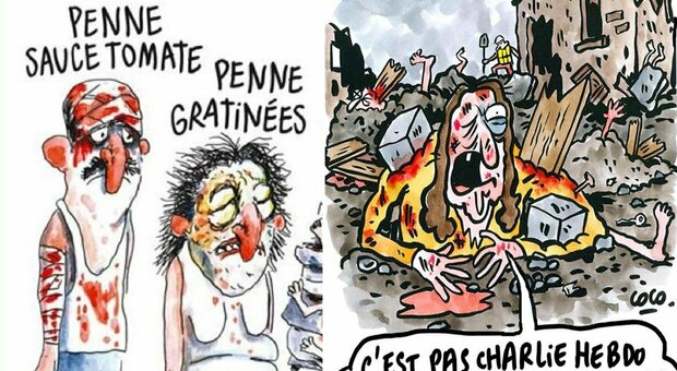 Vignette satiriche di Charlie Hebdo sul terremoto di Amatrice, il tribunale di Parigi rigetta la denuncia del Comune: è irricevibile