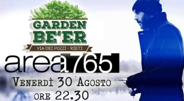 Gli Area 765 tornano in concerto a Rieti: venerdì ai Pozzi
