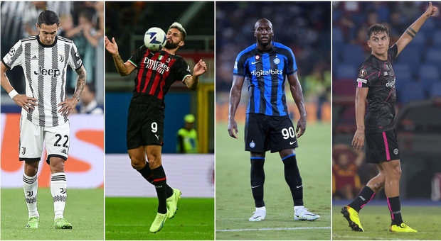 Juve e Milan, mezza squadra in Qatar. Lukaku e gli argentini per l'Inter, Dybala per la Roma (e il Napoli sorride). Chi rischia di più?