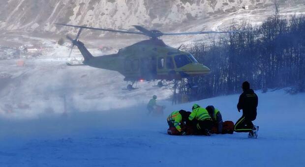 Turista falciata sulla pista da sci, gravissima all'ospedale