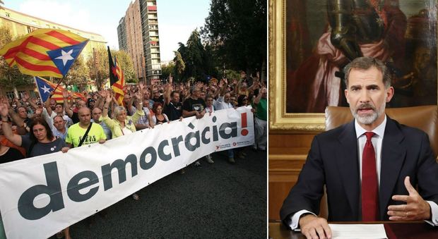 Catalogna, Re Felipe: «Intendiamo rispettare la costituzione»