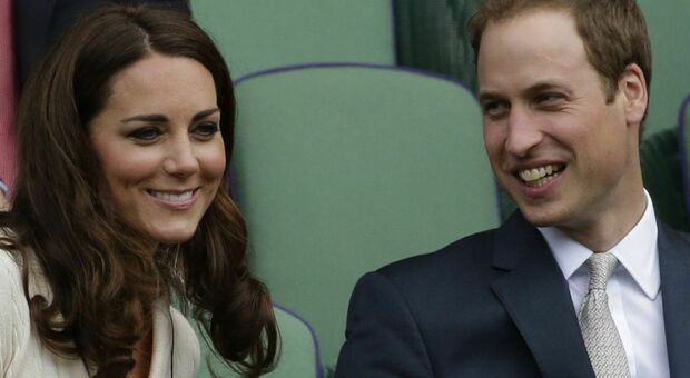 Il principe William con la moglie Kate Middleton