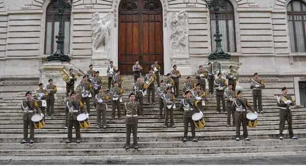 A Borgo Carso concerto della banda dell'artiglieria controaerei per la commemorazione della Grande Guerra