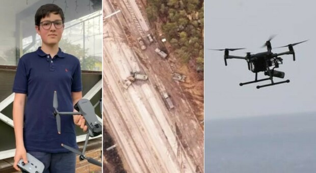 Ragazzo ucraino usa il drone giocattolo per individuare un convoglio russo (poi distrutto). Kiev: «È un eroe»