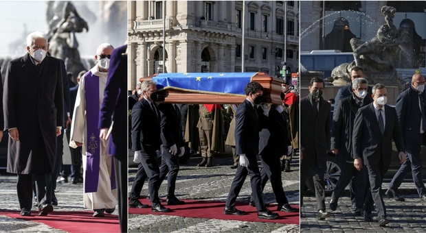 David Sassoli, diretta funerali: folla a Santa Maria degli Angeli per l'ultimo saluto