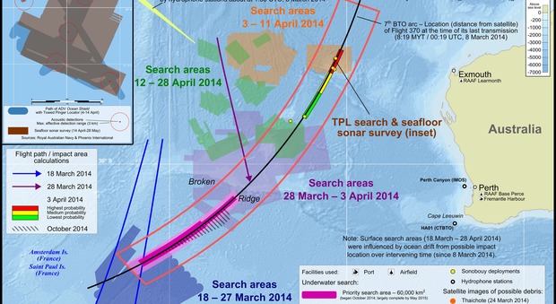Volo Malaysia MH370, i ricercatori: «Una lunga planata l'ha portato in una zona non ancora esplorata»