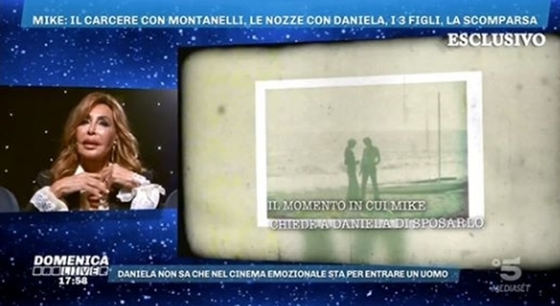 Mike Bongiorno, la moglie Daniela a Domenica Live: «Vi racconto i suoi ultimi giorni di vita»