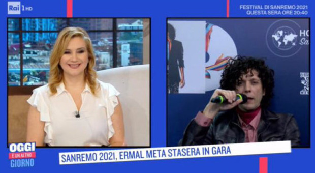 Sanremo 2021, Ermal Meta e la gaffe clamorosa di Serena Bortone: «Sei arrivato in Italia su un barcone». La risposta è epica