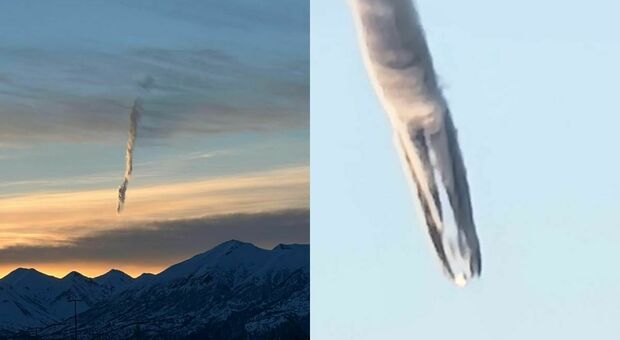 Missile russo, Ufo, o incidente aereo? Paura per una nube a «forma di verme» in Alaska: avviata un'indagine