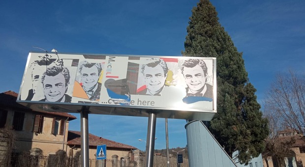 Fontana Liri, vandalizzata l'opera che ricorda l'attore Marcello Mastroianni