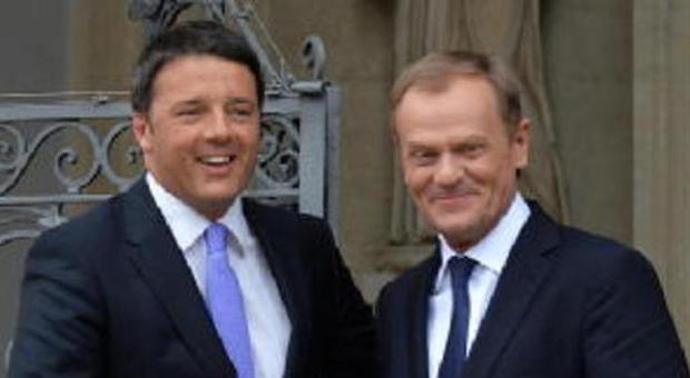 Migranti, Renzi: «Le frasi del presidente Tusk non sono rispettose del popolo italiano»